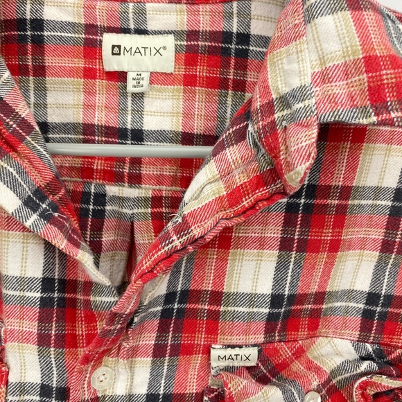 Matiz Bronx Slim Fit Plaid Button Down Long Sleeve - Picture 2 of 4
